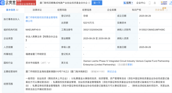 鸿牛配资 安集科技、亚翔集成等新设集成电路产业创投基金